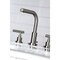 Kingston Brass FSC8958CML Manhattan Widespread Bathroom Faucet W/ Brass Pop-Up, Nickel FSC8958CML - alternate 2